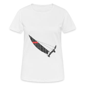 Catamaran with Sailing highlighted - Women's Breathable T-Shirt - white - Front - AI Model Female 172 dark (172cm)