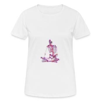 Skelett - Frauen T-Shirt atmungsaktiv - Weiß - Vorne - AI Model Female 172 dark (172cm)