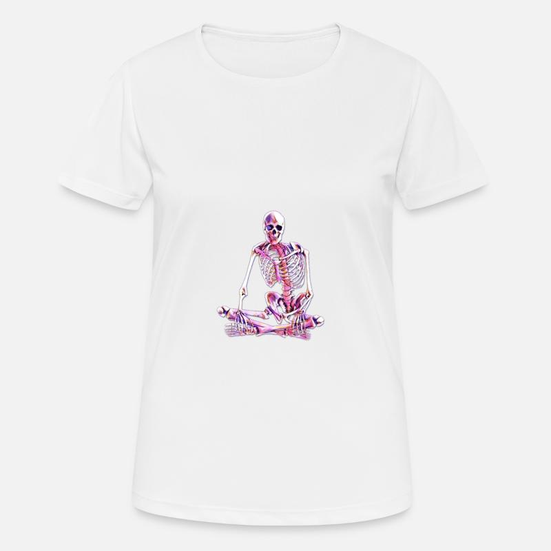 skeleton - Women's Breathable T-Shirt - white