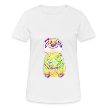 Môle - T-shirt respirant Femme - blanc - Devant - AI Model Female 172 dark (172cm)