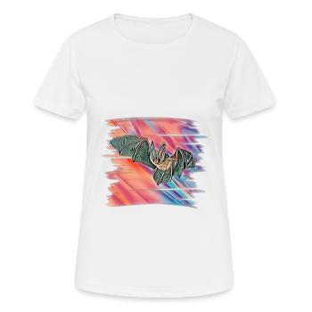 bat - Women's Breathable T-Shirt - white - Front - AI Model Female 172 dark (172cm)
