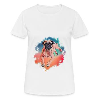 carlin - T-shirt respirant Femme - blanc - Devant - AI Model Female 172 dark (172cm)