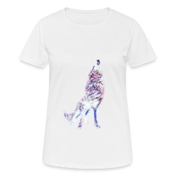 Wolf - Women's Breathable T-Shirt - white - Front - AI Model Female 172 dark (172cm)