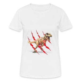 Tyrannosaurus Rex - Frauen T-Shirt atmungsaktiv - Weiß - Vorne - AI Model Female 172 dark (172cm)