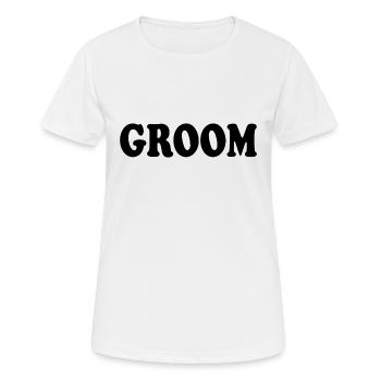 Groom - T-shirt respirant Femme - blanc - Devant - AI Model Female 172 dark (172cm)