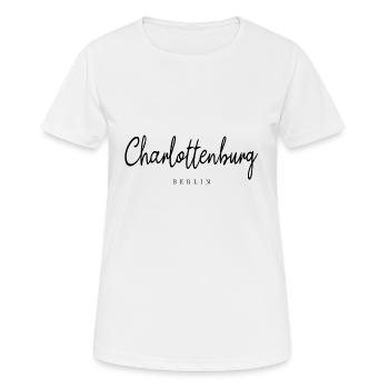 Berlin Charlottenburg Kiez Stadtteil Bezirk - Frauen T-Shirt atmungsaktiv - Weiß - Vorne - AI Model Female 172 dark (172cm)
