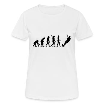 Wasserski - Frauen T-Shirt atmungsaktiv - Weiß - Vorne - AI Model Female 172 dark (172cm)