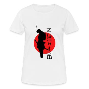 Bushido Samurai - Women's Breathable T-Shirt - white - Front - AI Model Female 172 dark (172cm)