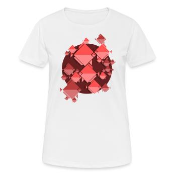 Essaim de poissons rouges - T-shirt respirant Femme - blanc - Devant - AI Model Female 172 dark (172cm)