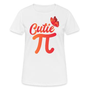Cutie Pi - T-shirt respirant Femme - blanc - Devant - AI Model Female 172 dark (172cm)