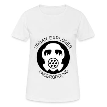 Urban Explorer - Urbex - Underground - Women's Breathable T-Shirt - white - Front - AI Model Female 172 dark (172cm)