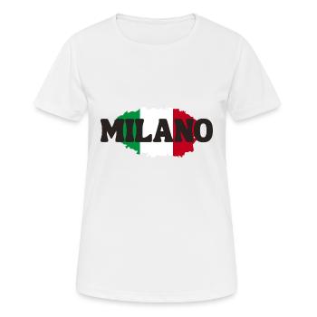 Milano Mailand Milan Italia - Women's Breathable T-Shirt - white - Front - AI Model Female 172 dark (172cm)