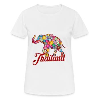 Colorful Elephant Thailand - Women's Breathable T-Shirt - white - Front - AI Model Female 172 dark (172cm)
