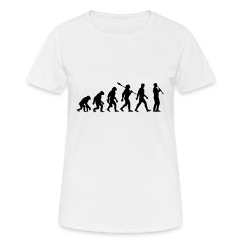 Evolution - Musicien - Clarinettiste - T-shirt respirant Femme - blanc - Devant - AI Model Female 172 dark (172cm)