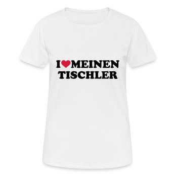 Tischler - Frauen T-Shirt atmungsaktiv - Weiß - Vorne - AI Model Female 172 dark (172cm)