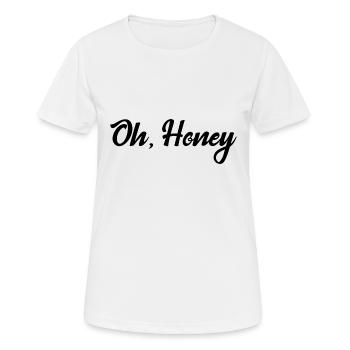 Oh, Schatz - Frauen T-Shirt atmungsaktiv - Weiß - Vorne - AI Model Female 172 dark (172cm)