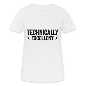 Technically Excellent - T-shirt respirant Femme - blanc - Devant - AI Model Female 172 dark (172cm)
