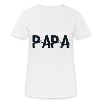 Papa-Geschenk - Der beste Papa - Frauen T-Shirt atmungsaktiv - Weiß - Vorne - AI Model Female 172 dark (172cm)