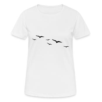 Vögel | Vogel - Frauen T-Shirt atmungsaktiv - Weiß - Vorne - AI Model Female 172 dark (172cm)