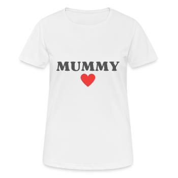 Best Mummy ever - Frauen T-Shirt atmungsaktiv - Weiß - Vorne - AI Model Female 172 dark (172cm)
