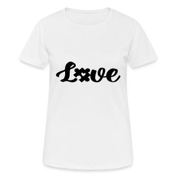 Puzzle Love Puzzle Piece Puzzle Pieces Gifts - Women's Breathable T-Shirt - white - Front - AI Model Female 172 dark (172cm)