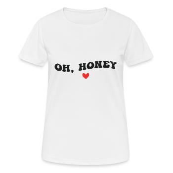 Oh, Schatz - Frauen T-Shirt atmungsaktiv - Weiß - Vorne - AI Model Female 172 dark (172cm)