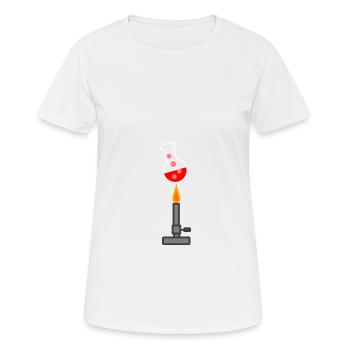chemie - Frauen T-Shirt atmungsaktiv - Weiß - Vorne - AI Model Female 172 dark (172cm)