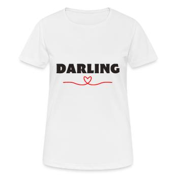 Darling Be Me Valentine - Women's Breathable T-Shirt - white - Front - AI Model Female 172 dark (172cm)