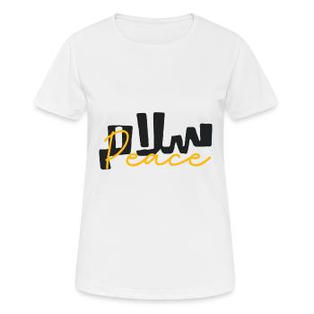 Salam paix - T-shirt respirant Femme - blanc - Devant - AI Model Female 172 dark (172cm)