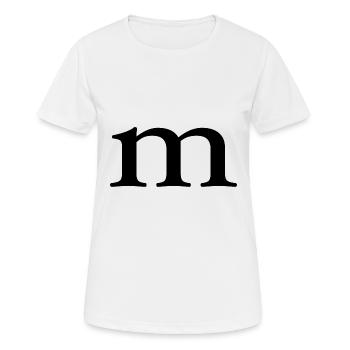Letter M - Women's Breathable T-Shirt - white - Front - AI Model Female 172 dark (172cm)