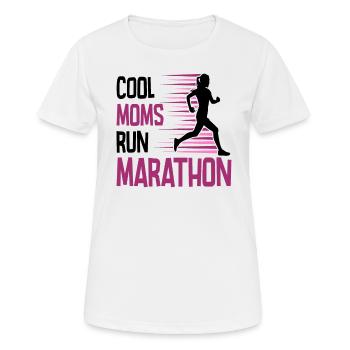 Run 26.2 mile marathon challenge - Women's Breathable T-Shirt - white - Front - AI Model Female 172 dark (172cm)