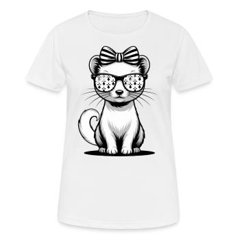 Bretagne Femme Noeud Hermine Bretonne - T-shirt respirant Femme - blanc - Devant - AI Model Female 172 dark (172cm)