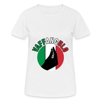 Italien Italiener Vaffanculo - Frauen T-Shirt atmungsaktiv - Weiß - Vorne - AI Model Female 172 dark (172cm)