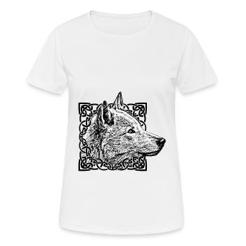 Wolf grey - Women's Breathable T-Shirt - white - Front - AI Model Female 172 dark (172cm)