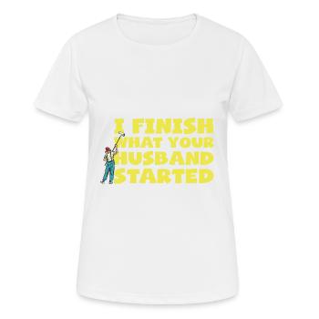 Maler und Lackierer, der Beste und Nervigste Beruf - Frauen T-Shirt atmungsaktiv - Weiß - Vorne - AI Model Female 172 dark (172cm)