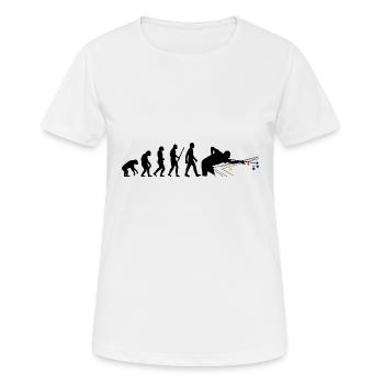 Snooker - T-shirt respirant Femme - blanc - Devant - AI Model Female 172 dark (172cm)