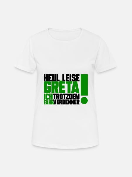 VERBRENNER, GESCHENK - Frauen T-Shirt atmungsaktiv - Weiß