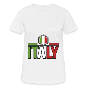Italie Italien Italien Italie - T-shirt respirant Femme - blanc - Devant - AI Model Female 172 dark (172cm)