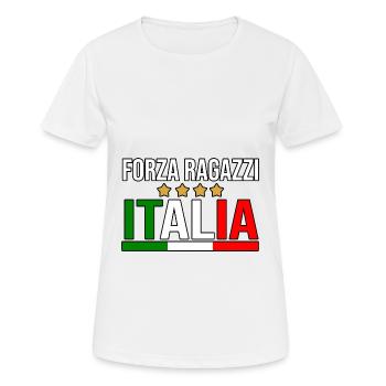 Italie Italien Italien Italie - T-shirt respirant Femme - blanc - Devant - AI Model Female 172 dark (172cm)