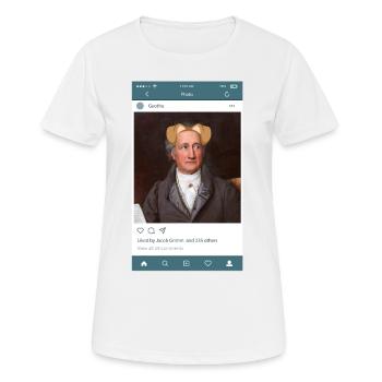 Cool Story "Geothe" - T-shirt respirant Femme - blanc - Devant - AI Model Female 172 dark (172cm)