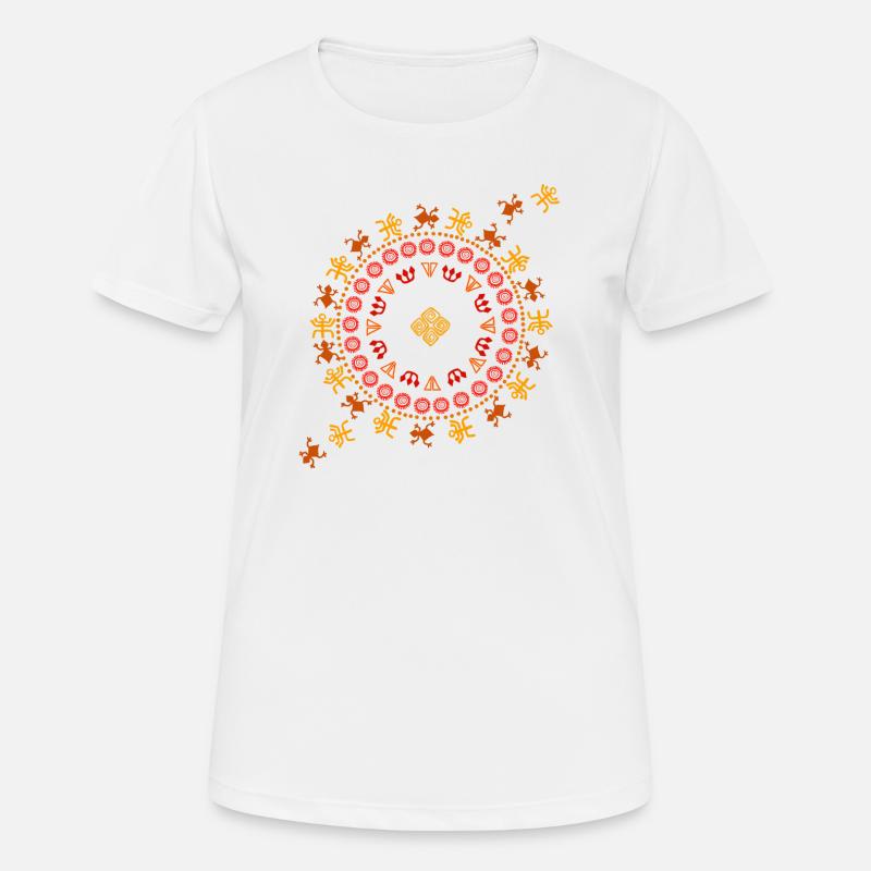 Pattern, Aborigines, Australia - Women's Breathable T-Shirt - white