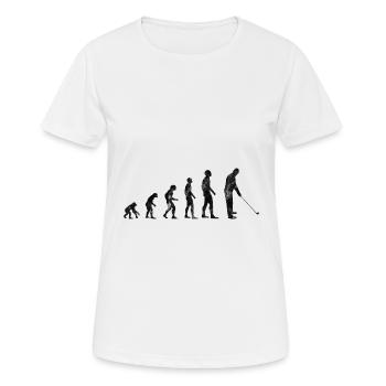 Golf Golfen Golfschläger Golfspieler Golfer - Frauen T-Shirt atmungsaktiv - Weiß - Vorne - AI Model Female 172 dark (172cm)