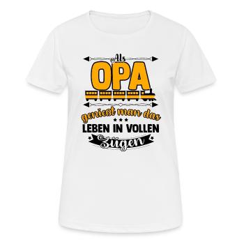 Modelleisenbahn - Frauen T-Shirt atmungsaktiv - Weiß - Vorne - AI Model Female 172 dark (172cm)
