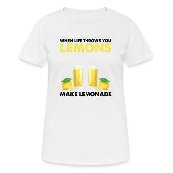 Limonade Limonade Limonade Limonade Stand Design - T-shirt respirant Femme - blanc - Devant - AI Model Female 172 dark (172cm)