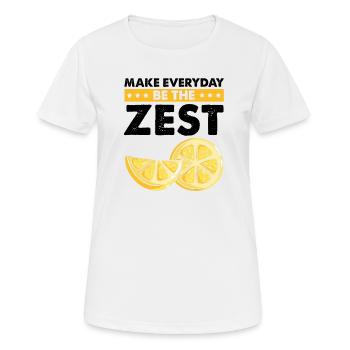 Lemonade Zitrone Limonade Limonaden Stand Design - Frauen T-Shirt atmungsaktiv - Weiß - Vorne - AI Model Female 172 dark (172cm)