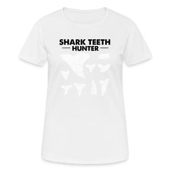 Fossil Archaeology Design Fossils Fossil Hunters - Women's Breathable T-Shirt - white - Front - AI Model Female 172 dark (172cm)
