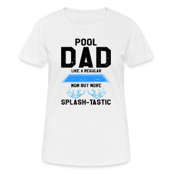 Pool Guy Design pour PoolBoy et Pool Cleaner - T-shirt respirant Femme - blanc - Devant - AI Model Female 172 dark (172cm)