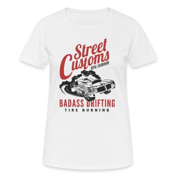 American Power Muscle Car - Women's Breathable T-Shirt - white - Front - AI Model Female 172 dark (172cm)