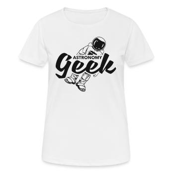 Astronomy geek - Women's Breathable T-Shirt - white - Front - AI Model Female 172 dark (172cm)