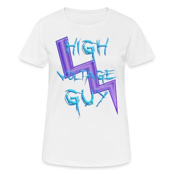 Homme haute tension - T-shirt respirant Femme - blanc - Devant - AI Model Female 172 dark (172cm)